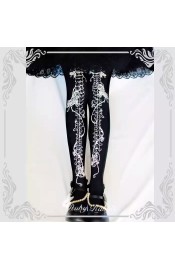 Ruby Rabbit Rose Bone Tights